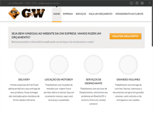 Tablet Screenshot of gwexpress.com.br